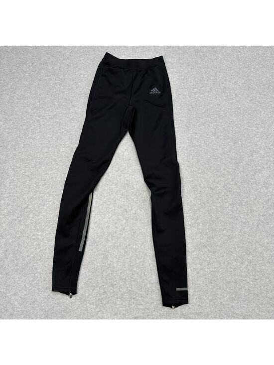 adidas Pants - Adidas Aero Ready Running Leggings WMNS XS Black Full Length Pull On Ankle Zip